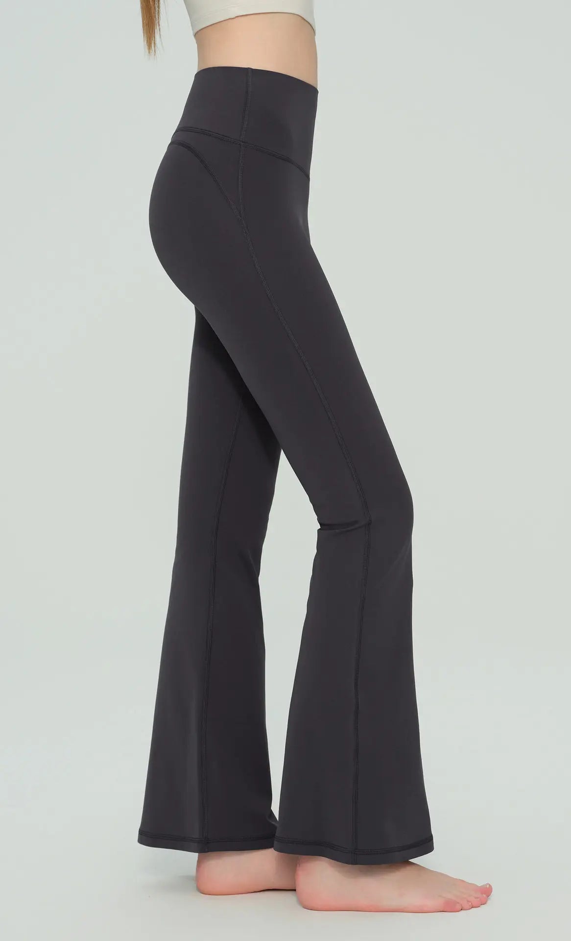Women's High Waisted Yoga Flared Pants High Elasticity Tight Seamless Breathable Quick-Drying Running Casual Outdoor Sport Pants