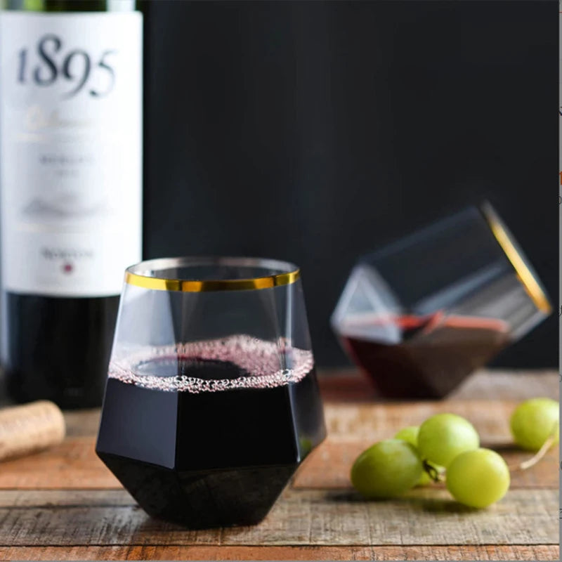 360ml Wedding Wine Glasses Drinkware Transparent Cocktail Glass Party Bar Club Drinking Tools Tea Coffee Mug