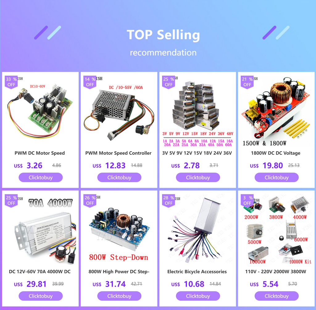 Electric Bicycle Accessories 36V/48V Electric Bike 350W Brushless DC Motor Controller For Electric Bicycle E-bike Scooter Diy