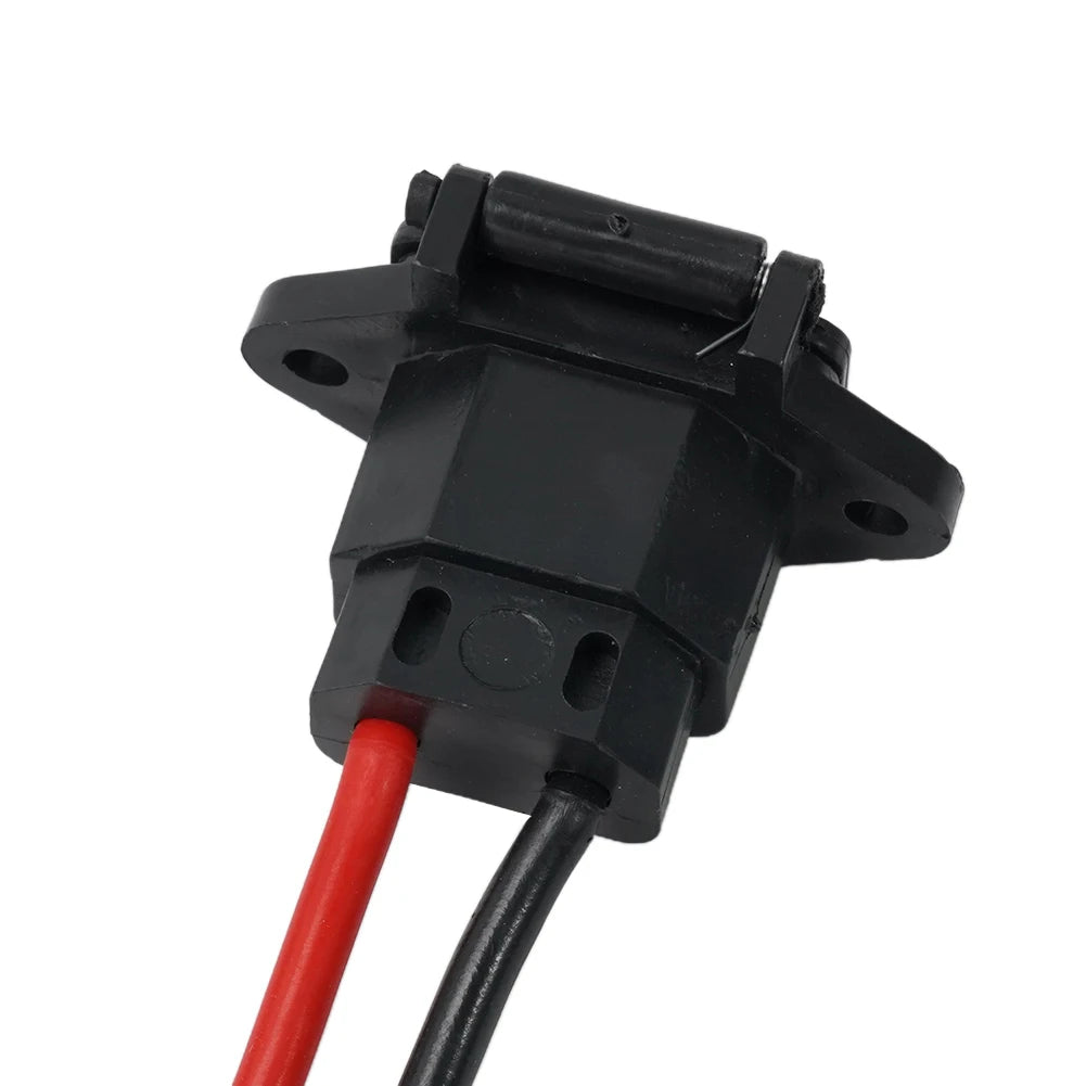 1x E-bike Plug Socket Charger Electric Scooter Vehicle Charging Socket E-bike Car Plug Cable Wire Connector Three Hole Socket