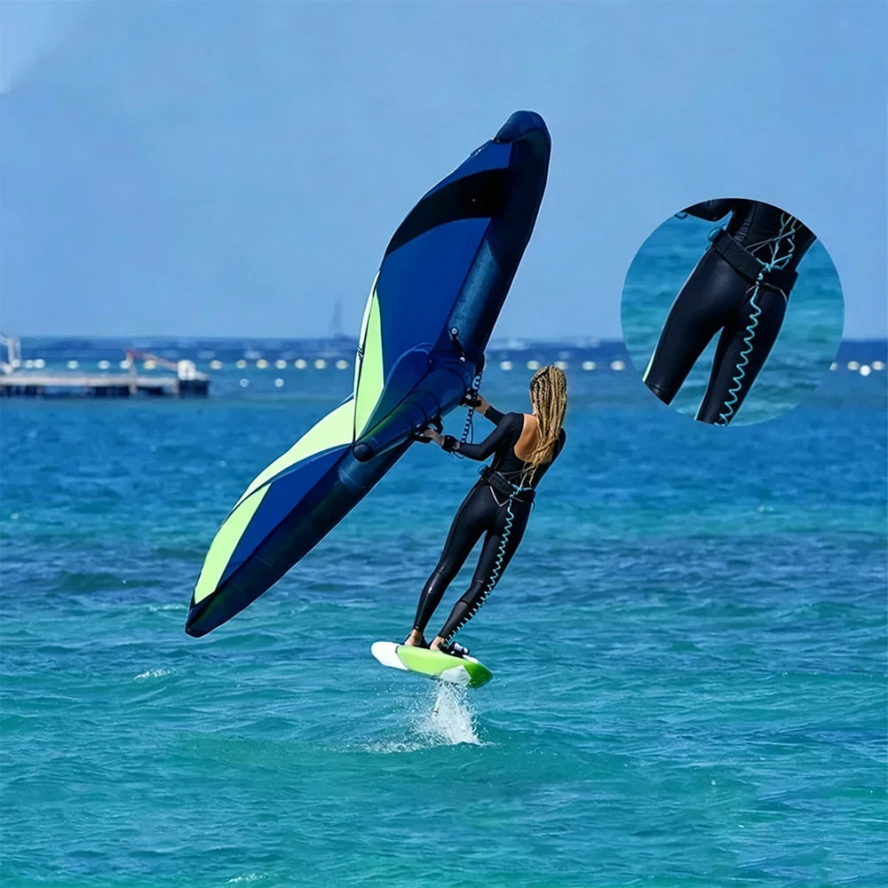 Hydrofoil SUP Board Leash Wingfoil Surfboard Waist Rope Surf Leash 10FT Electric Surf Board Water Sports Surf Board Waist Rope