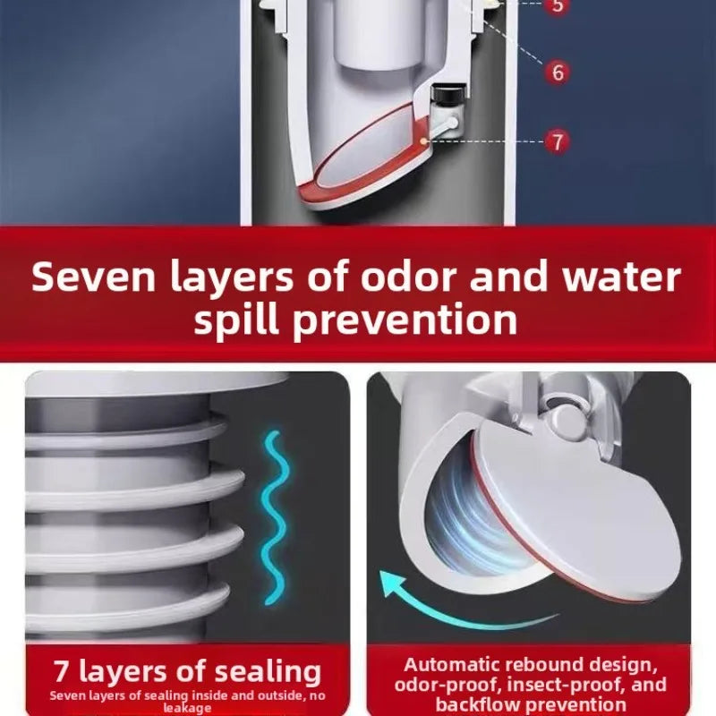 Sink Plug Sewer Pipe Sealing Ring Water Plug Floor Drain Shower Stopper Bathroom Accessories 70-75mm Silicone Drains Kitchen