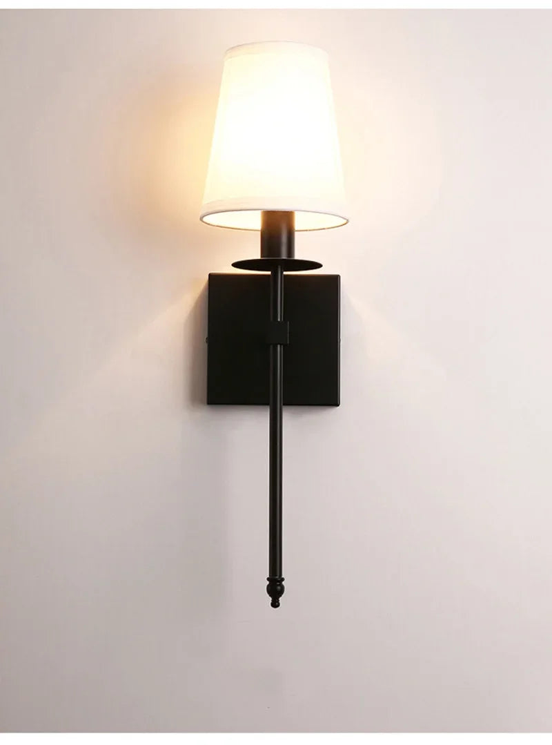 Modern American Led Wall Lamp Decor Bathroom Mirror Light Bedroom Corridor Stairs Cloth Indoor TV Background Decor Light