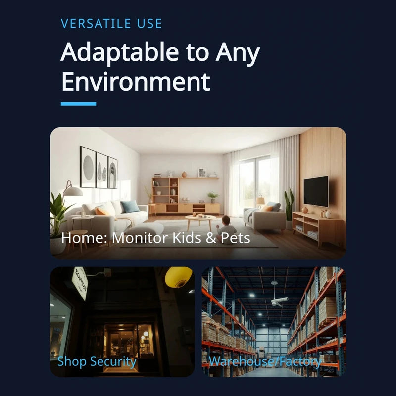 4K HD WiFi Security Camera for Home Mini Smart Indoor IP Surveillance with APP Remote Monitoring Portable Design 2026