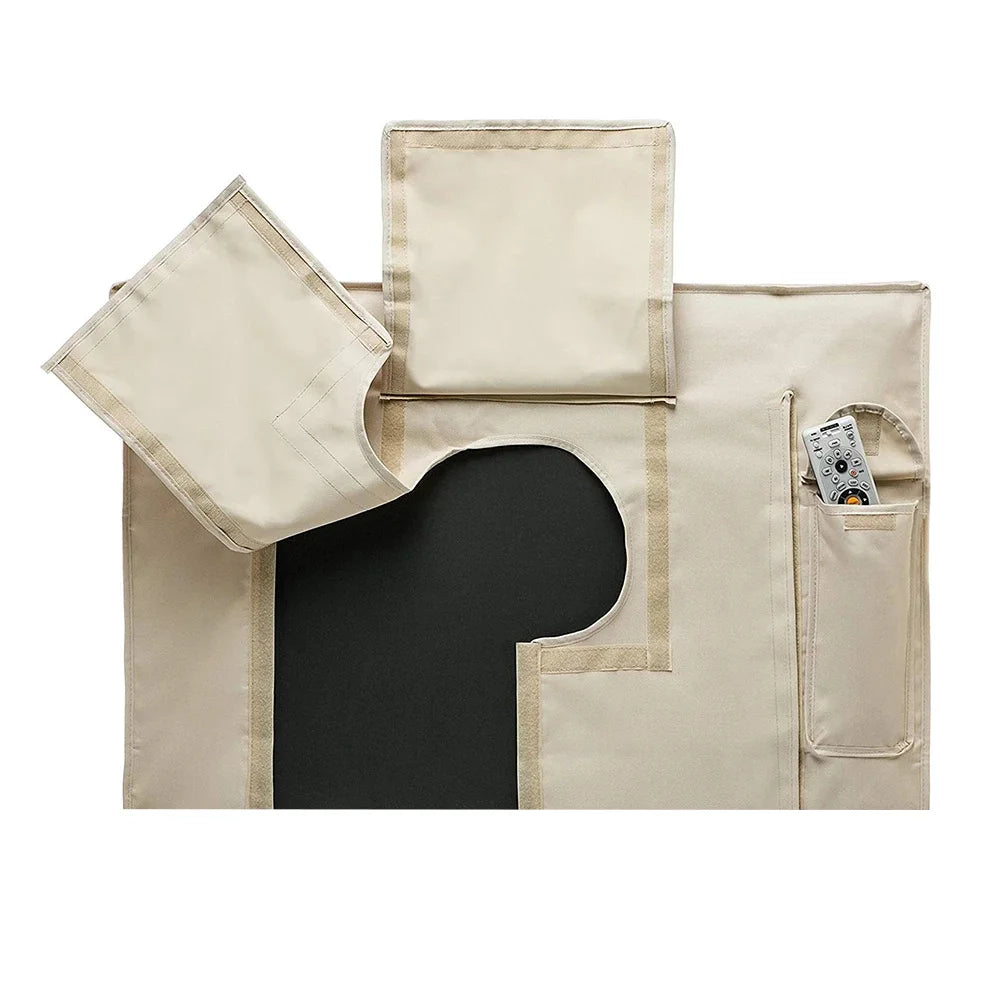 22 Inch to 75 Inch Outdoor TV Cover Screen Dustproof Waterproof Cover Sleeve Cover High Quality Oxford 600D Black Beige TV Box