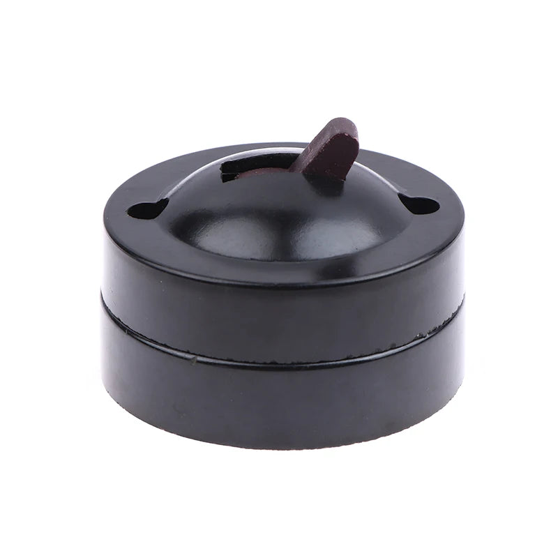 Toggle Switch Single-control Lamp Switch Round Surface Mounted Wall Light Switch Old-fashioned 6A Button Switch For Home Decor