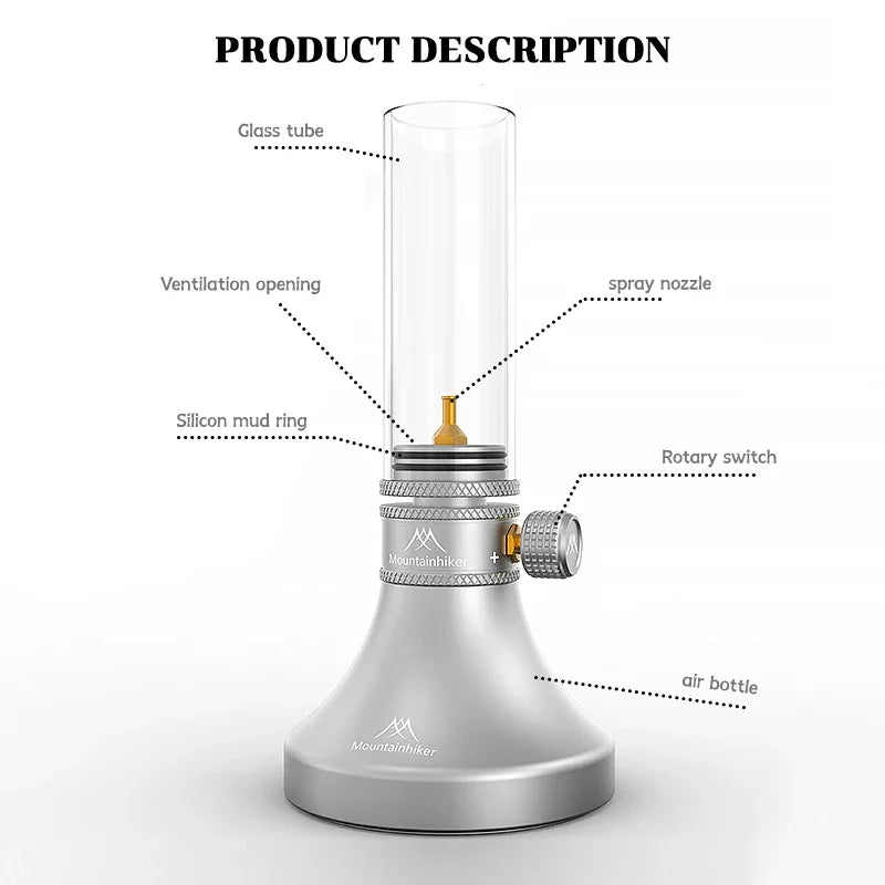 Mountainhiker search banner gas lamp camping gas lamp lighting outdoor camp tent atmosphere lamp gas lamp candle lamp