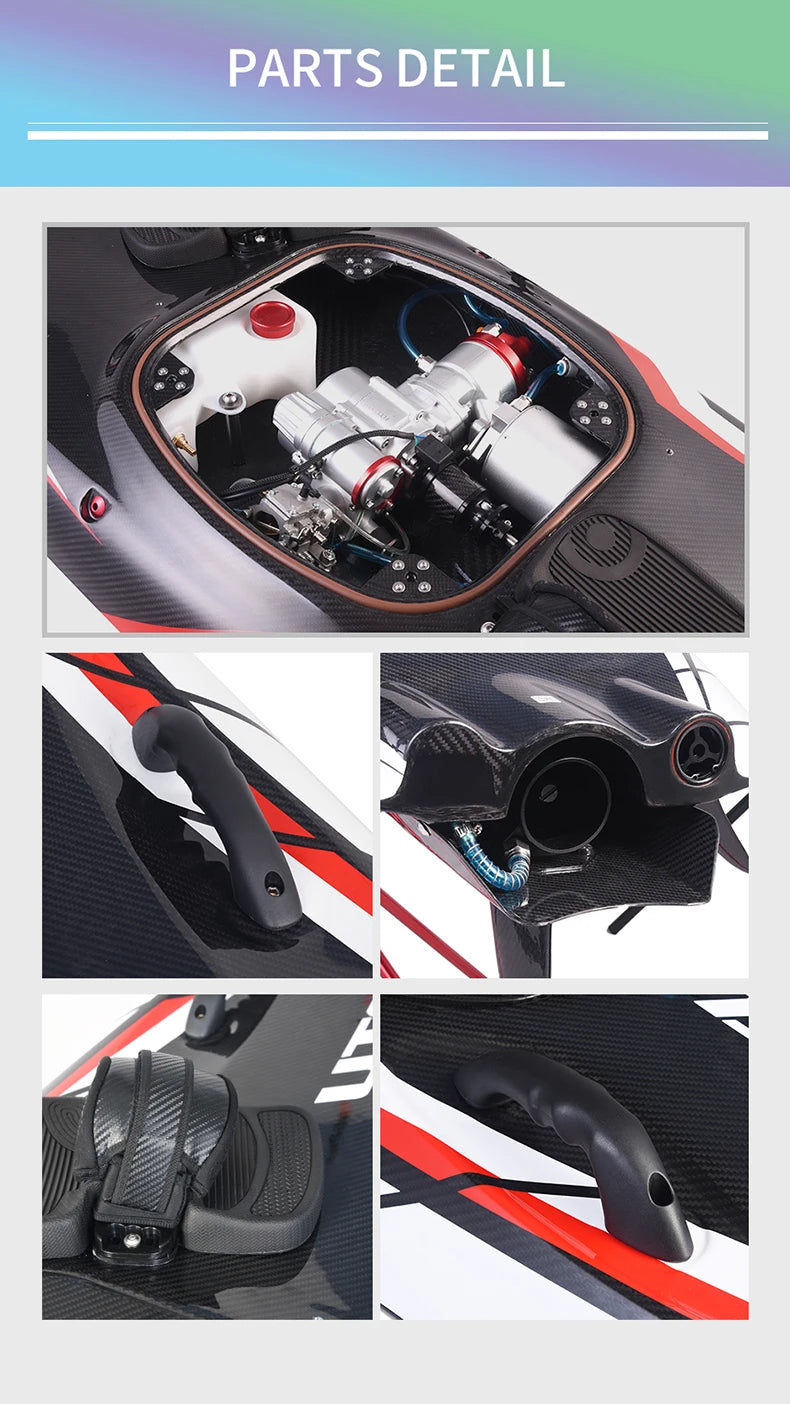 KOOTU Full Carbon Fiber 109cc Fuel ed   Surfboard Water Sport Board for Outdoor Surfing Adventure