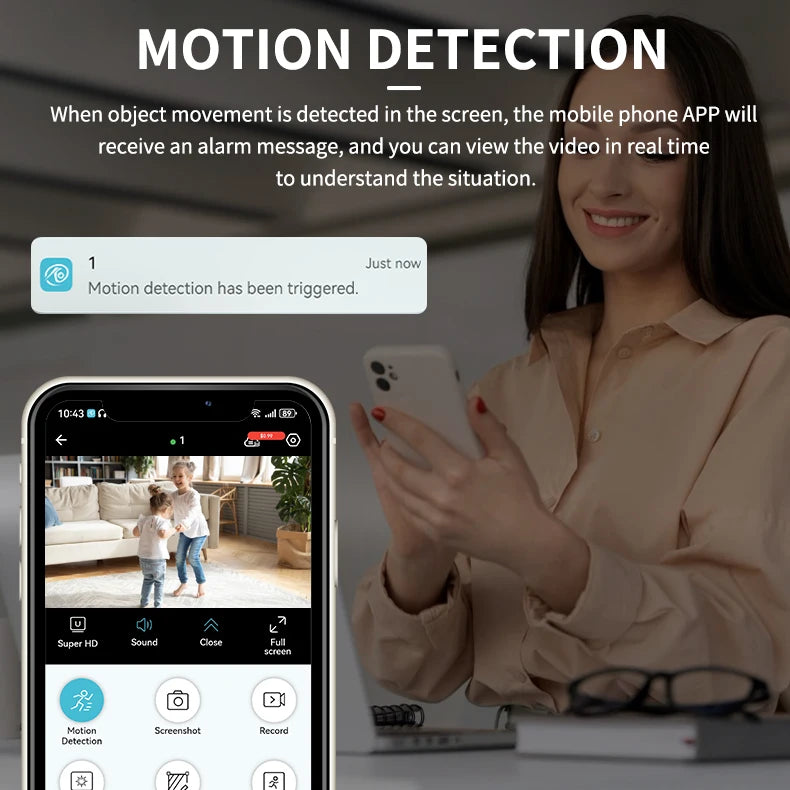 Mini Security Camera Pro Full HD WiFi Surveillance With 2 Way Audio Motion Detection Infrared Night Vision Security O-Kam Cam