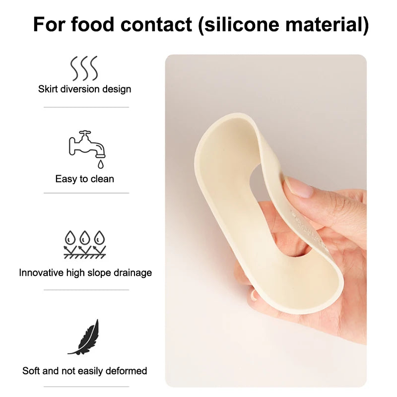 1Pc Silicone Faucet Water Guard Kitchen Sink Splash Catcher Countertop Protector Mat Draining Pad Kitchen Gadgets