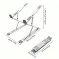 Portable laptop stand aluminum alloy foldable stand suitable for foldable PC, tablet, laptop stand, desktop laptop