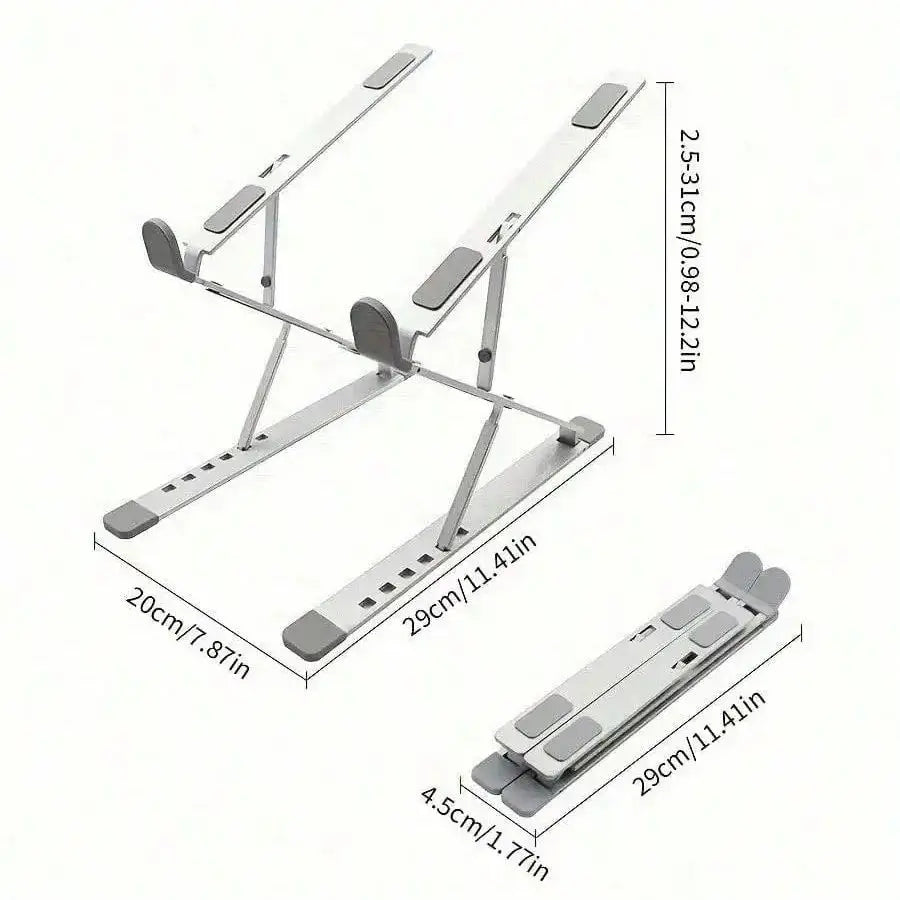Portable laptop stand aluminum alloy foldable stand suitable for foldable PC, tablet, laptop stand, desktop laptop