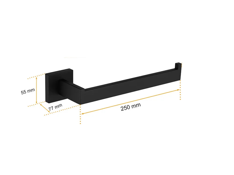 Matte Black Bathroom Hardware 304 Stainless Steel Towel Rack Toilet Paper Holder Liquid Soap Holder Towel Bar Toilet Accessories