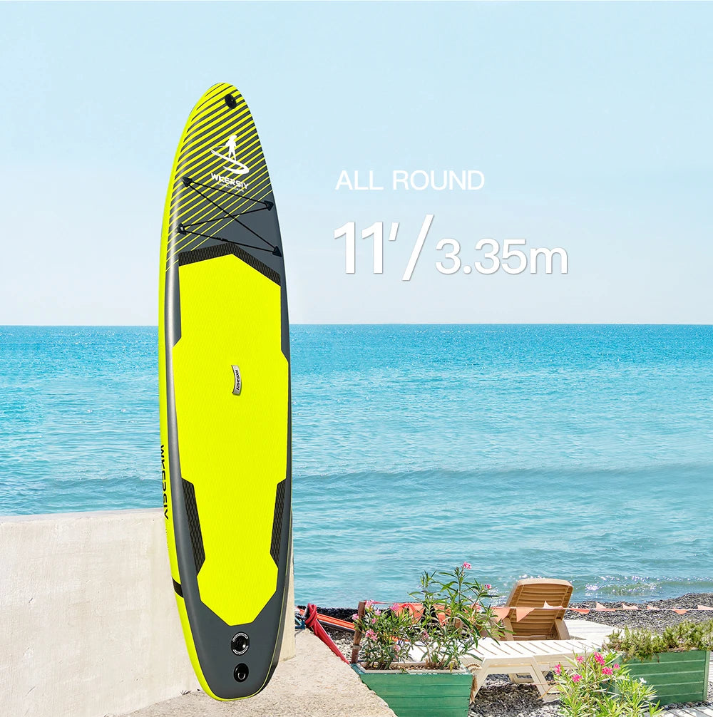 11'/335cm Inflatable Paddle Board Stand Up Paddleboard SUP for 2 Persons 32' Width 4 Colors with ISUP Accessories