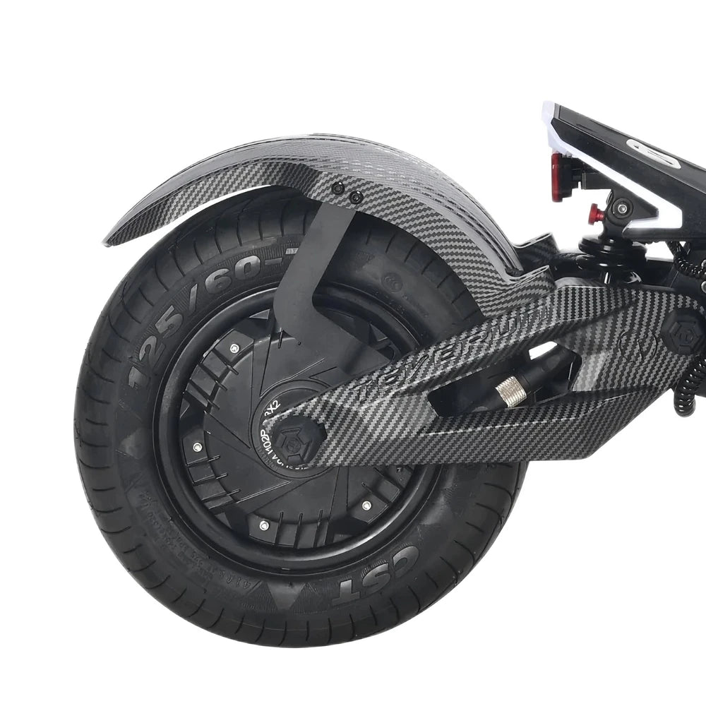 TEVERUN Carbon-Fiber-Pattern 13-Inch Fender for FIGHTER SUPREME 7260R Electric Scooter Mudguard Front And Rear Wheel Cover