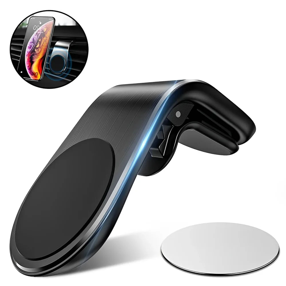 Magnetic Car Phone Holder High Stability Air Vent Clip Phones Stands Mount 360 Rotation Automotive Interior Accessories
