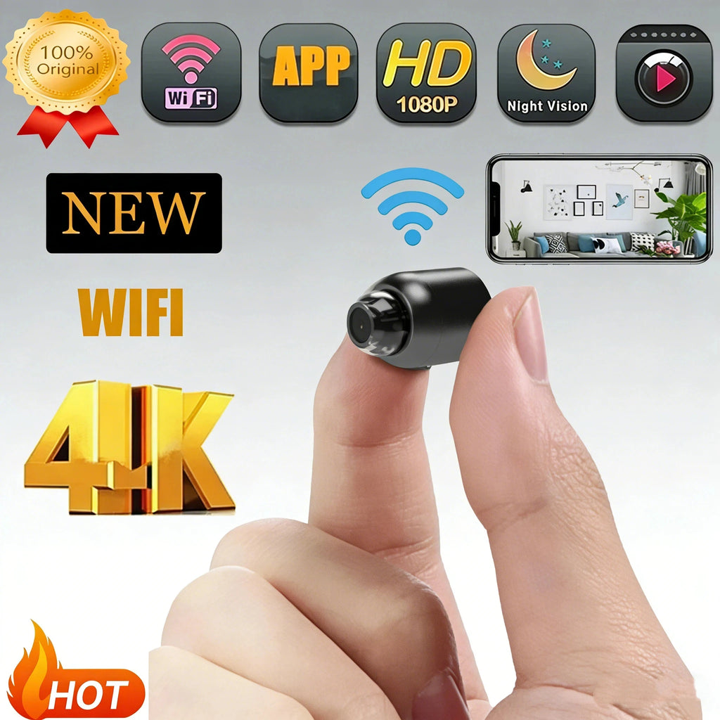 Wireless Camera 4K Surveillance Security Video Cam Night Vision Motion Detect Camcorder Mini Cam Monitor Smart Home 2026 New