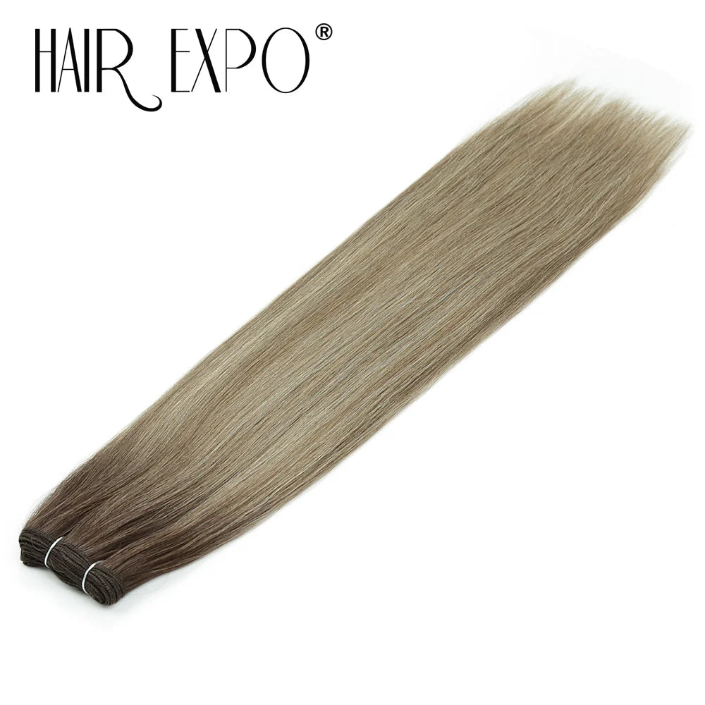 26" Bio Straight Hair Bundles Natural Soft Heat Resistant Fiber Synthetic Fiber Hair Extensions Protein Straight Hair Weave