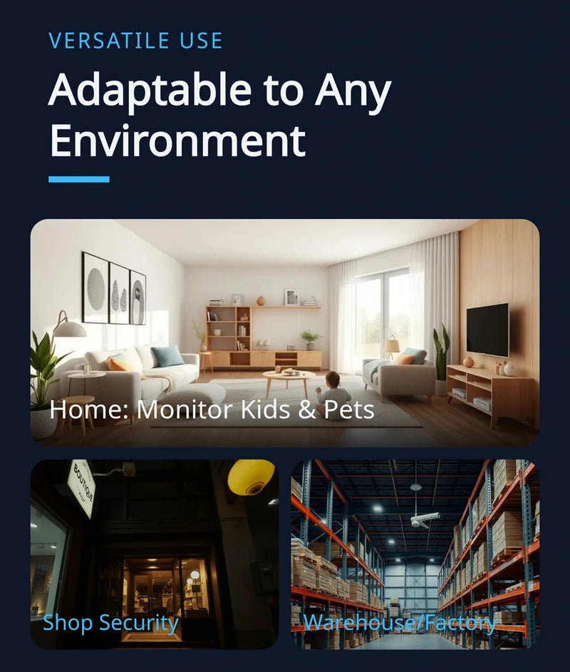 4K HD WiFi Security Camera for Home Mini Smart Indoor IP Surveillance with APP Remote Monitoring Portable Design 2026