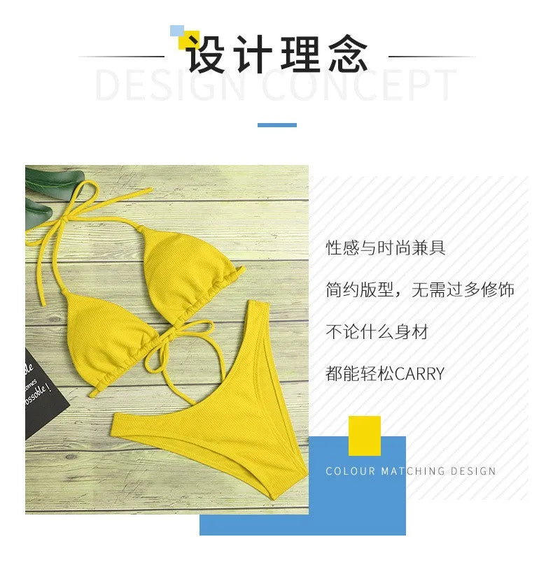 Bikini Women's Swimwear Bikini Sexy Bikini Swimwear Push Up Swimwear Women's Swimming Beach Suit Women's