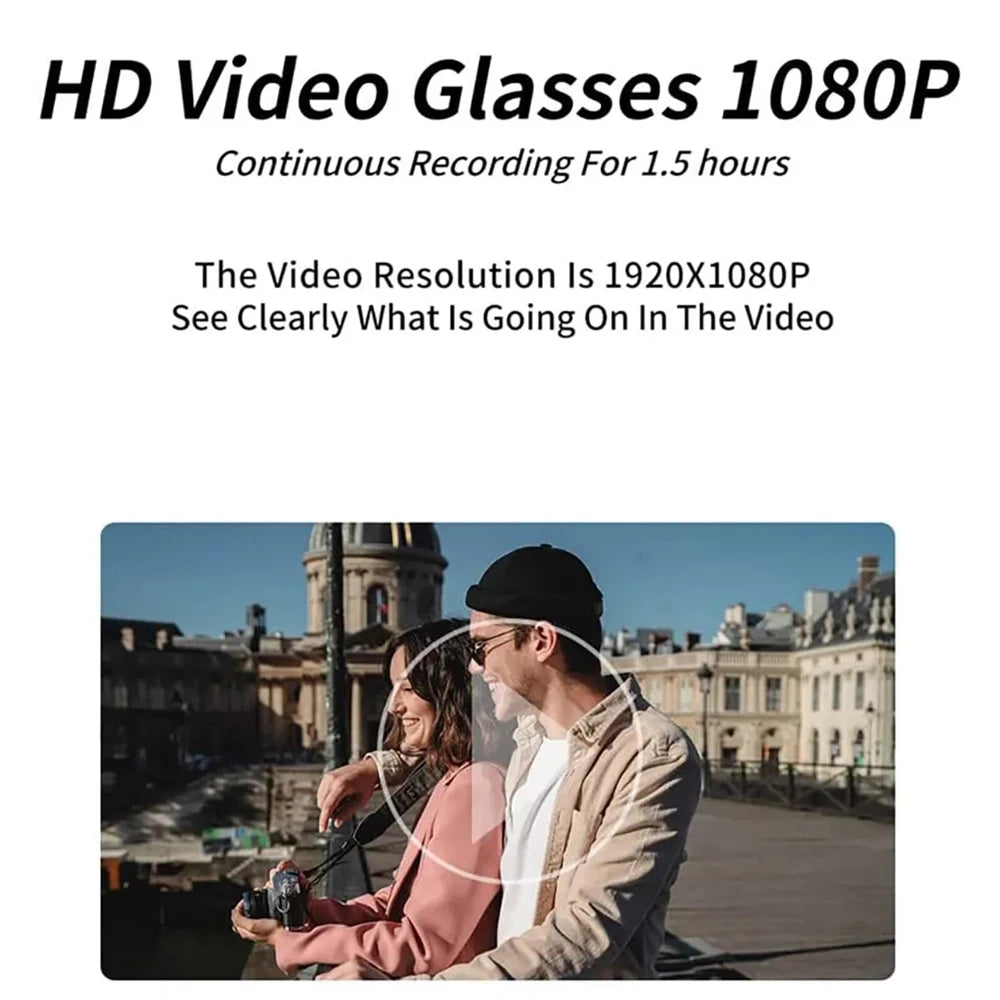 HD 1080P Mini Glasses Camera Wearable Portable Outdoor Security Sports DV DVR Video Recorder Surveillance Camcorder For Driving