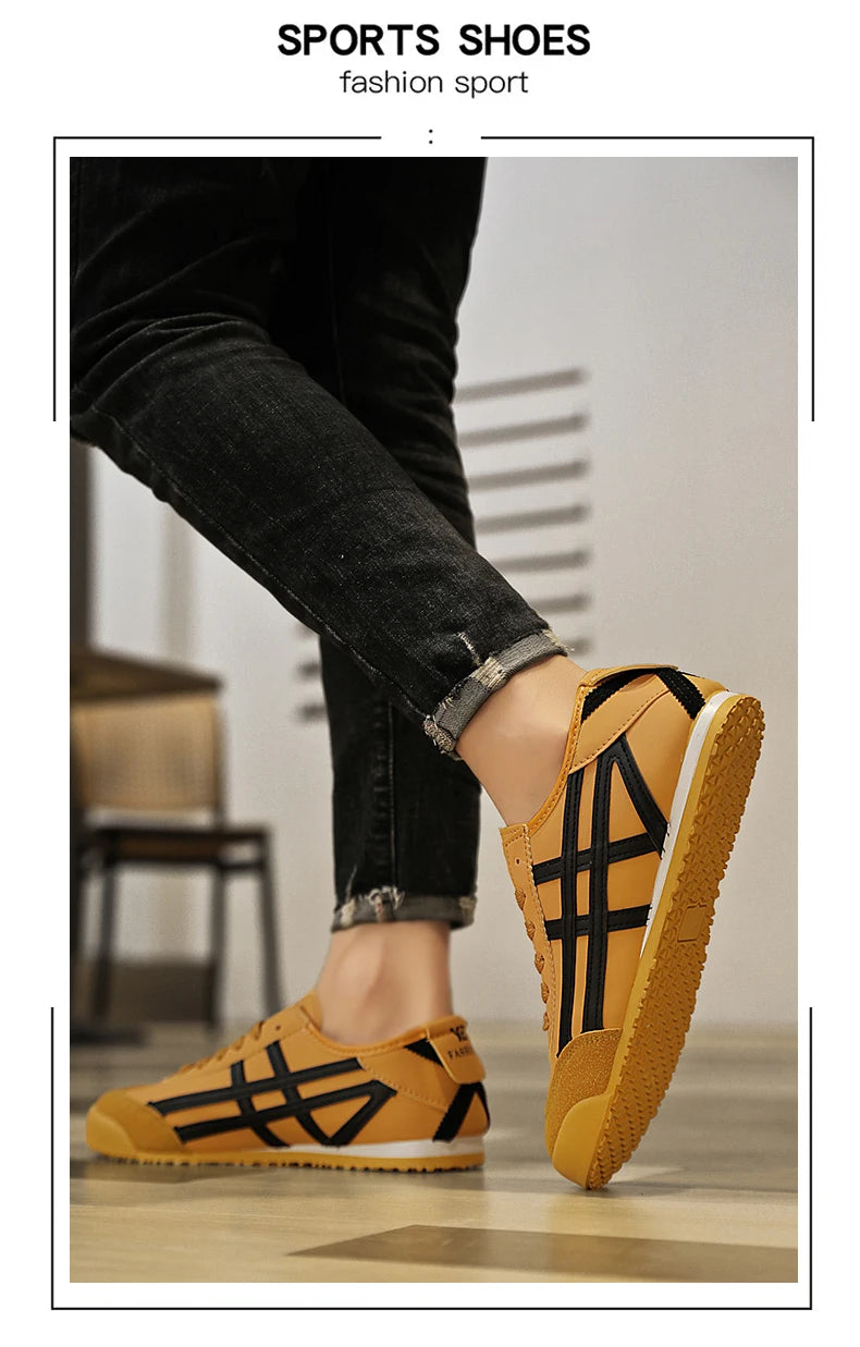 Fashion Couple Canvas Shoes Classic Design Green Leather Casual Shoes For Men Trendy Low-cut Lightweight Original Men's Sneakers
