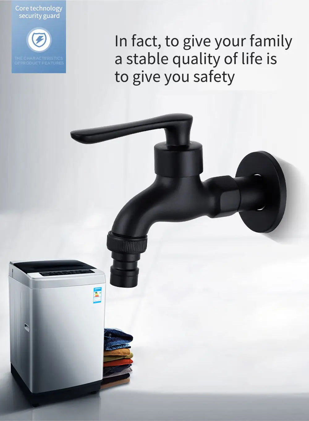 Single Cold Faucet Wall Outdoor Mop Pool Faucet Copper Brass Wall Mount Bathroom Sink Faucet Rotatable WB1141