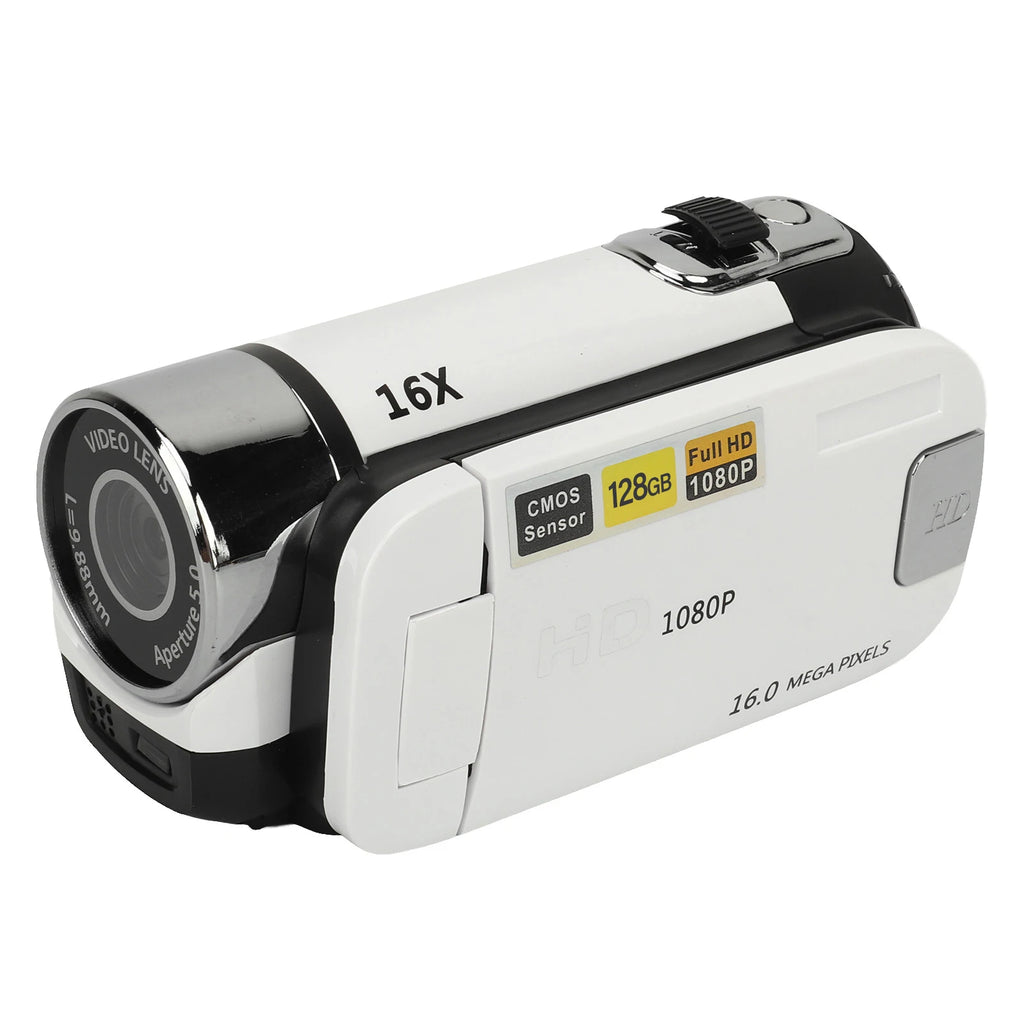 16MP Digital Camera HD Video Camcorder 2.4 Inch Rotatable Screen 16X Digital Zoom Video Camera Recorder USB Connection Port