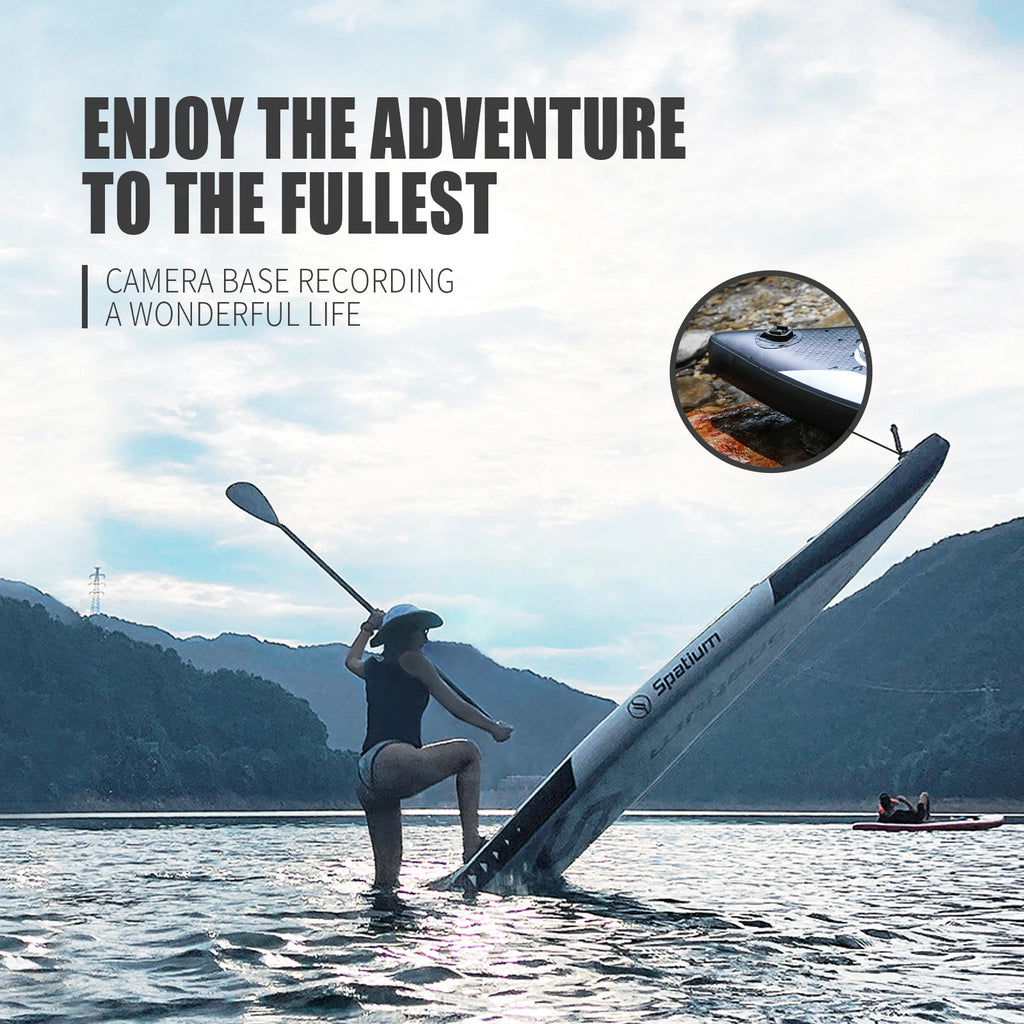 Spatium Inflatable Paddle Board Touring Portable Water Sports Air Inflatable Anti-Skid Surfing Board Equipped With Backpack