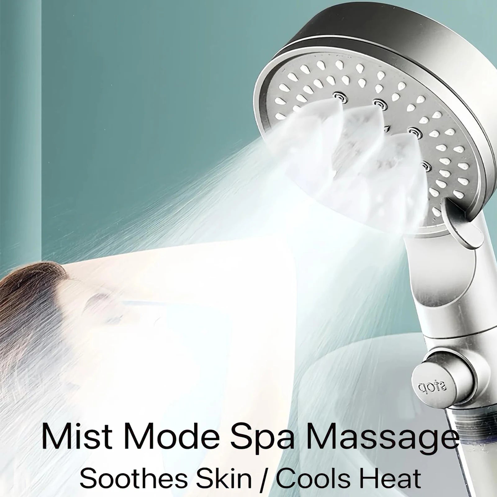 Pressurize Shower Head Durable Stainless Steel Showerhead Set Adjustable Water Pressure Shower Faucet Bathroom Accessories