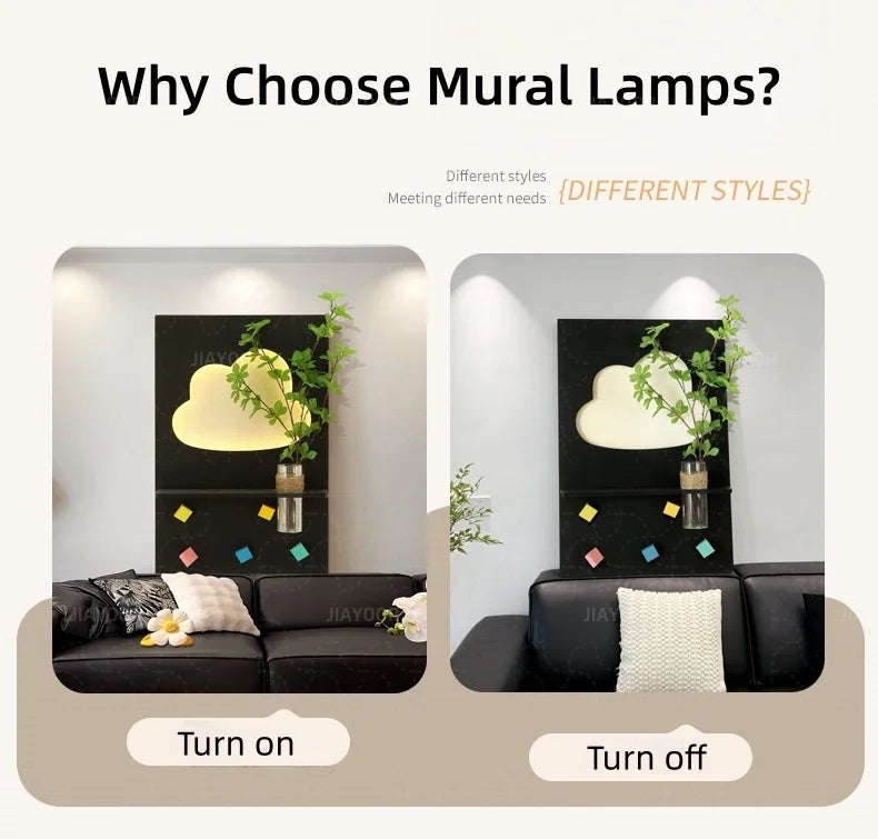 Modern LED Wall Light For Living Room Background Study Interior Home Decoration Art Lustre Vase Mural Lamp Black Sconces Fixture