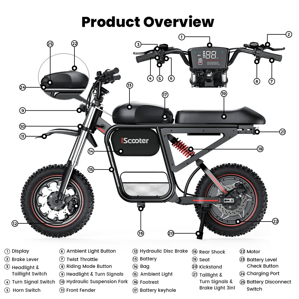 2000W Electric Scooter Scooter DX5Max 52V 20Ah Scooter for adults 70KM maximum speed 100 km Range With Scooter NFC 17 inch Tires E-Scooter