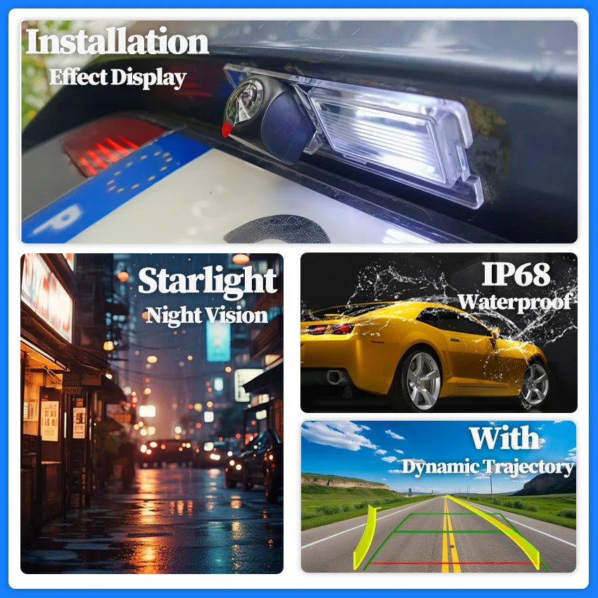 For Mini Cooper R50 R52 R53 R56 2001~2008 AHD HD Fisheye Wireless Camera Car Rear View Backup Reversing Camera Night Vision