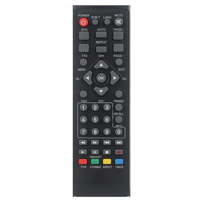 Advanced Remote for DVB-T2, Perfect for HDTV & Smart Set-top Box