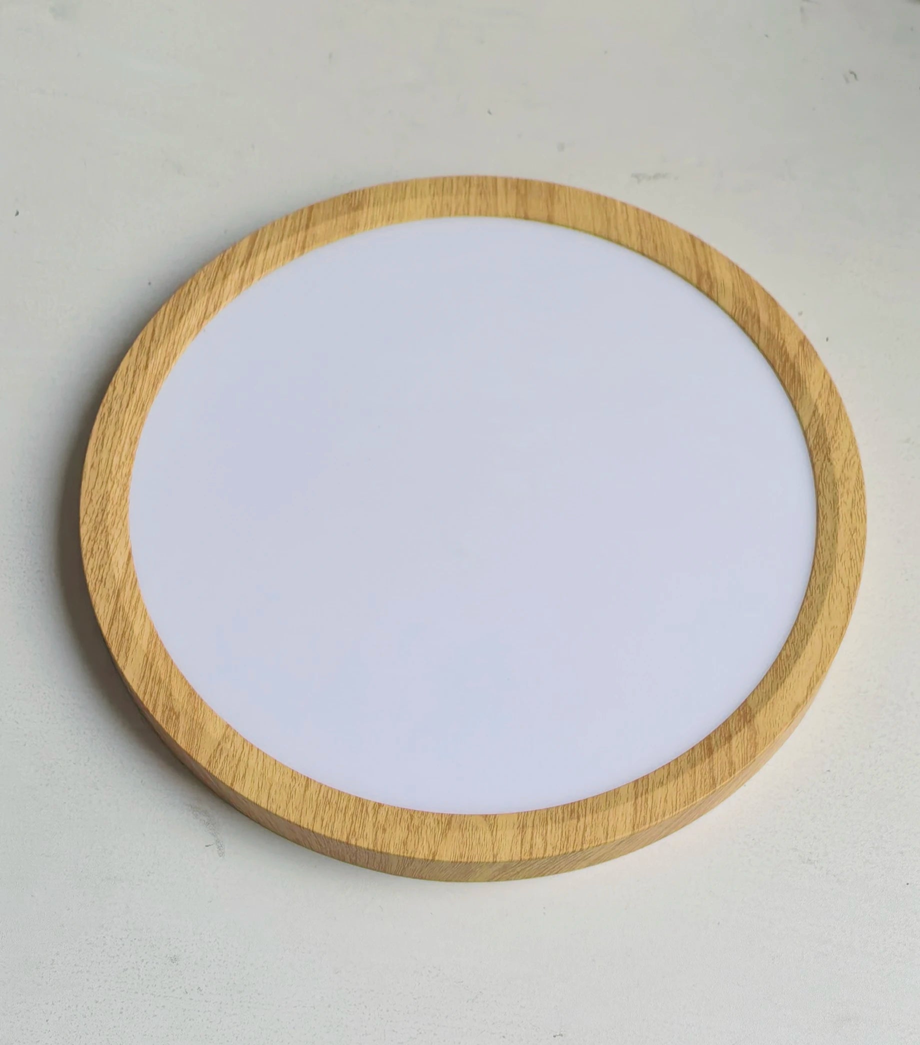 Modern Wood Grain LED Ceiling Light Ultra-Thin Walnut Wood Ceiling Lamp Bedroom Bathroom Living Room Kitchen Home Decor Lighting