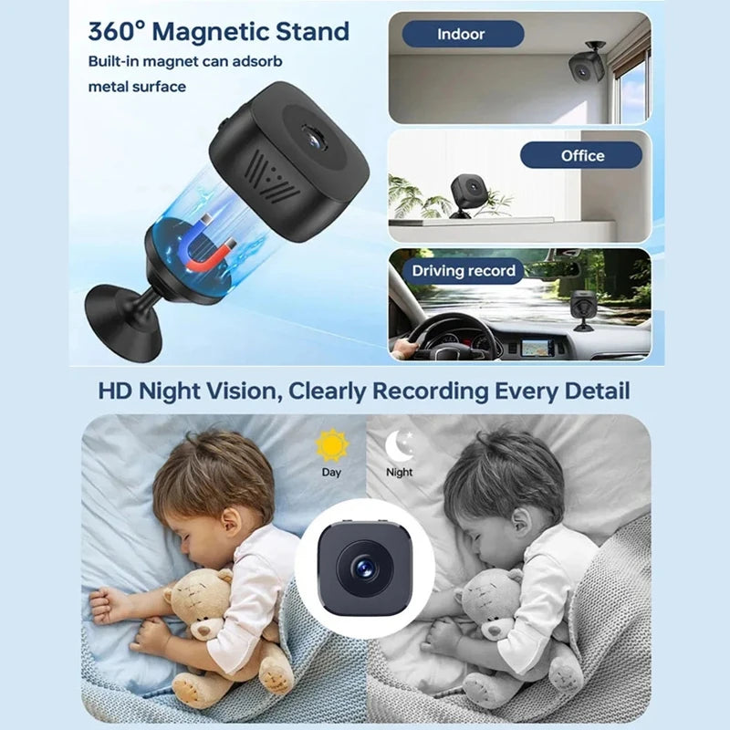 2026 New Smart Security Camera Pro 8K HD Wireless Motion Detection Infrared Night Vision 2.4G WiFi Surveillance 2 Way Audio Cam