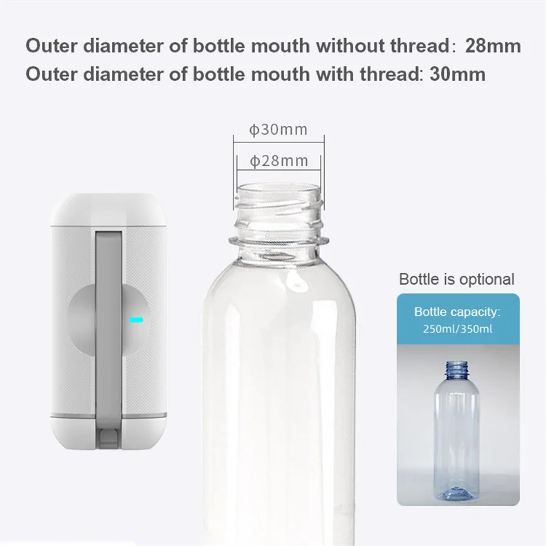 Pocket Bidet Shower Handhel Automatic Toilet Sprayer 200ML Portable Travel Shattaf for Hygiene Cleaning Personal Baby Care