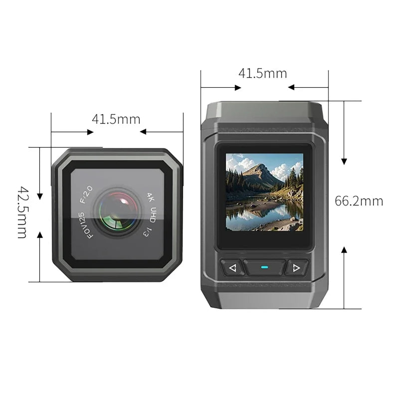 HD 4K Action Camera Wireless Wi-Fi Mini Outdoor Sports Cam Waterproof Multi-Function Cycling Recorder Wearable Helmet Cam