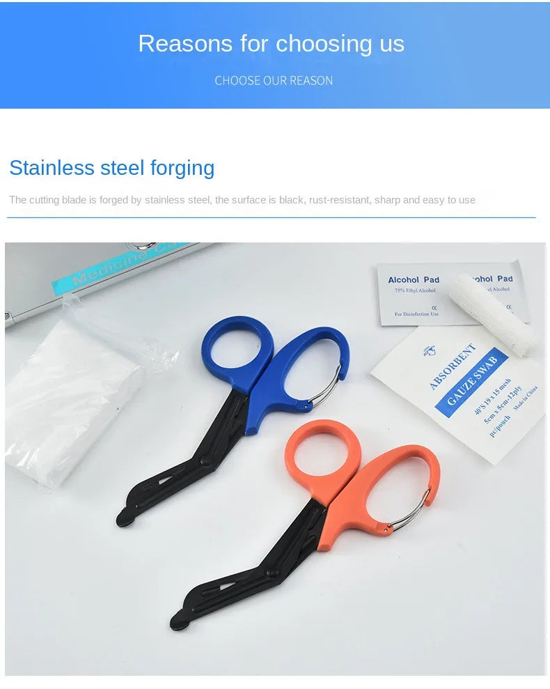 Camping Outdoor  gear tactical rescue Scissor trauma gauze Emergency First Aid Shears Paramedic bandage Medical Scissors Tools