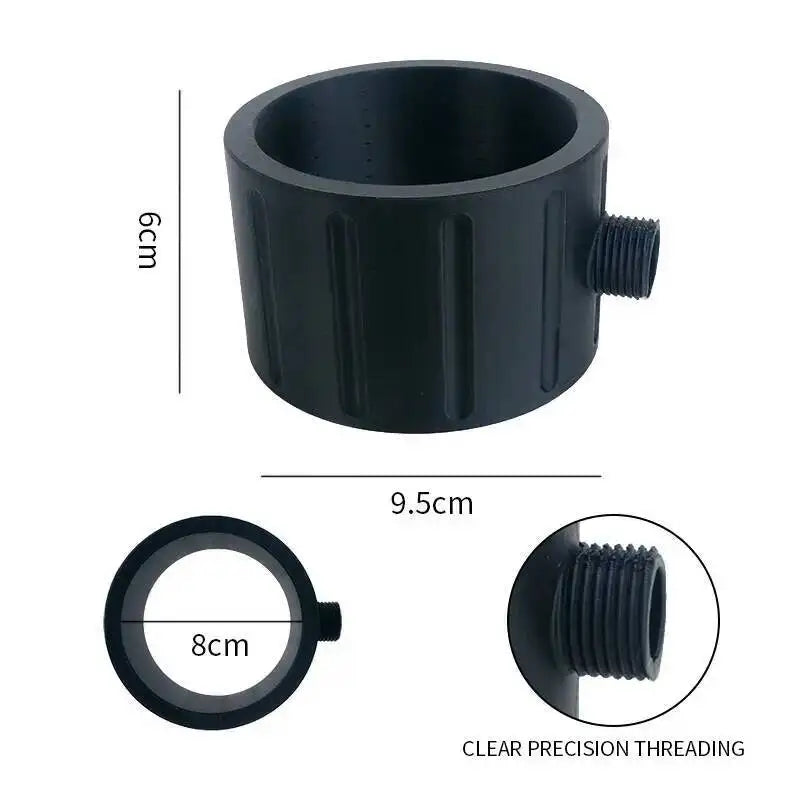 3D Printed Handheld Pet Shower Head High Pressure Spiral Nozzle Dog Cat Bath Flushing Massage Cleaning Grooming Tool