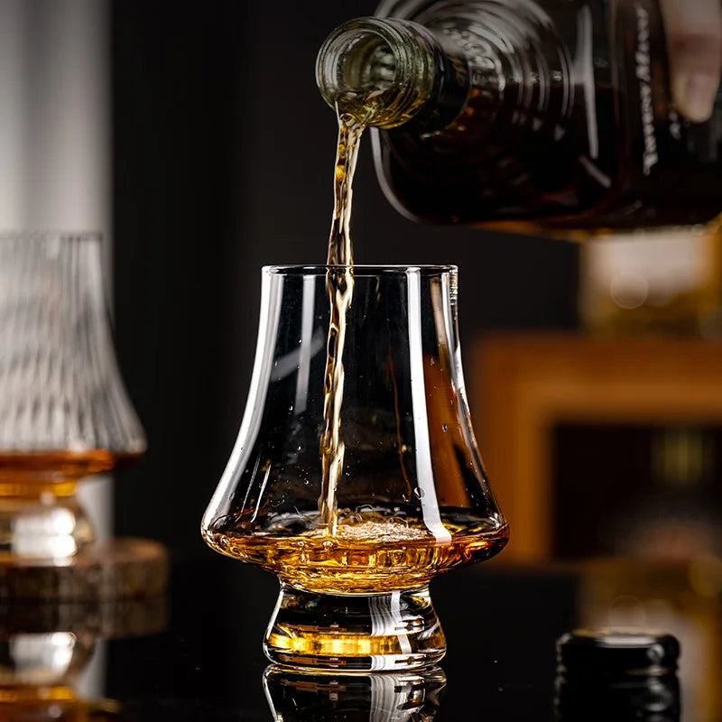 YWDL 2/4/6pcs Glass Whiskey Cup Set of 250ml Clear Lead Free Drinking Glasses Scotch Liquor Barware Beer Spirits Wine Glasse