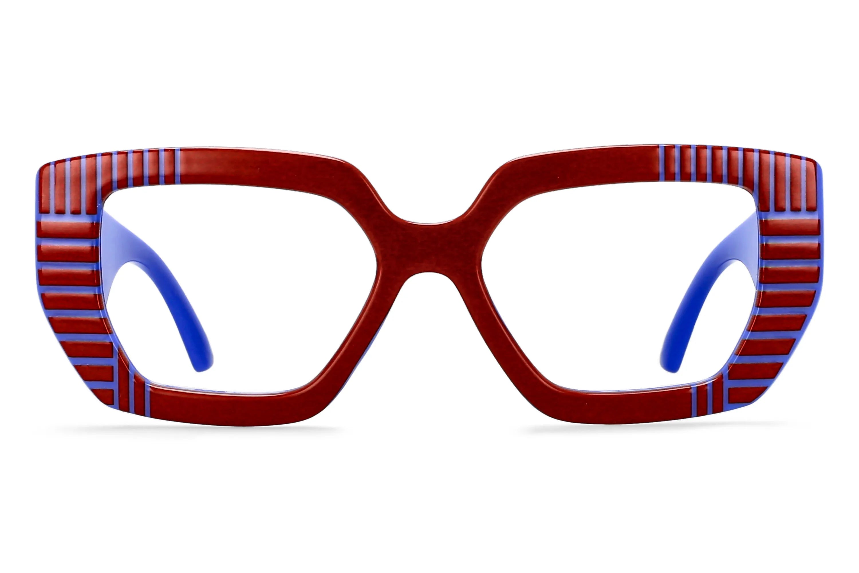 R57095 Women Fashion Colorful Stripe Reading Glasses Dioptric +0.50~+3.50 Lady Trend Square Large Frames Presbyopic Eyeglass