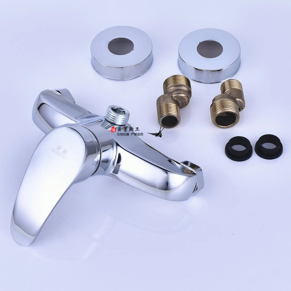 Brass Shower Faucet Mixer Valve Set with Shower Head and Hidden Switch for Bathroom Hot and Cold Water Tap  Bath