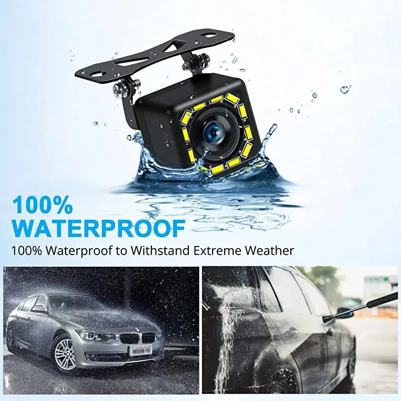 Car Rear / Front Camera Night Vision Waterproof Parking Camera Wide Angle for Car Radio Head Unit 12LED/4LED/Fisheye Camera