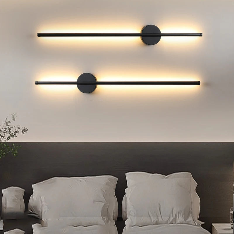 Indoor Touch Switch Dimmable LED Wall Lamps for TV Background Hardwired Long Press Dimming LED Wall Lights Wall Sconce Bedroom