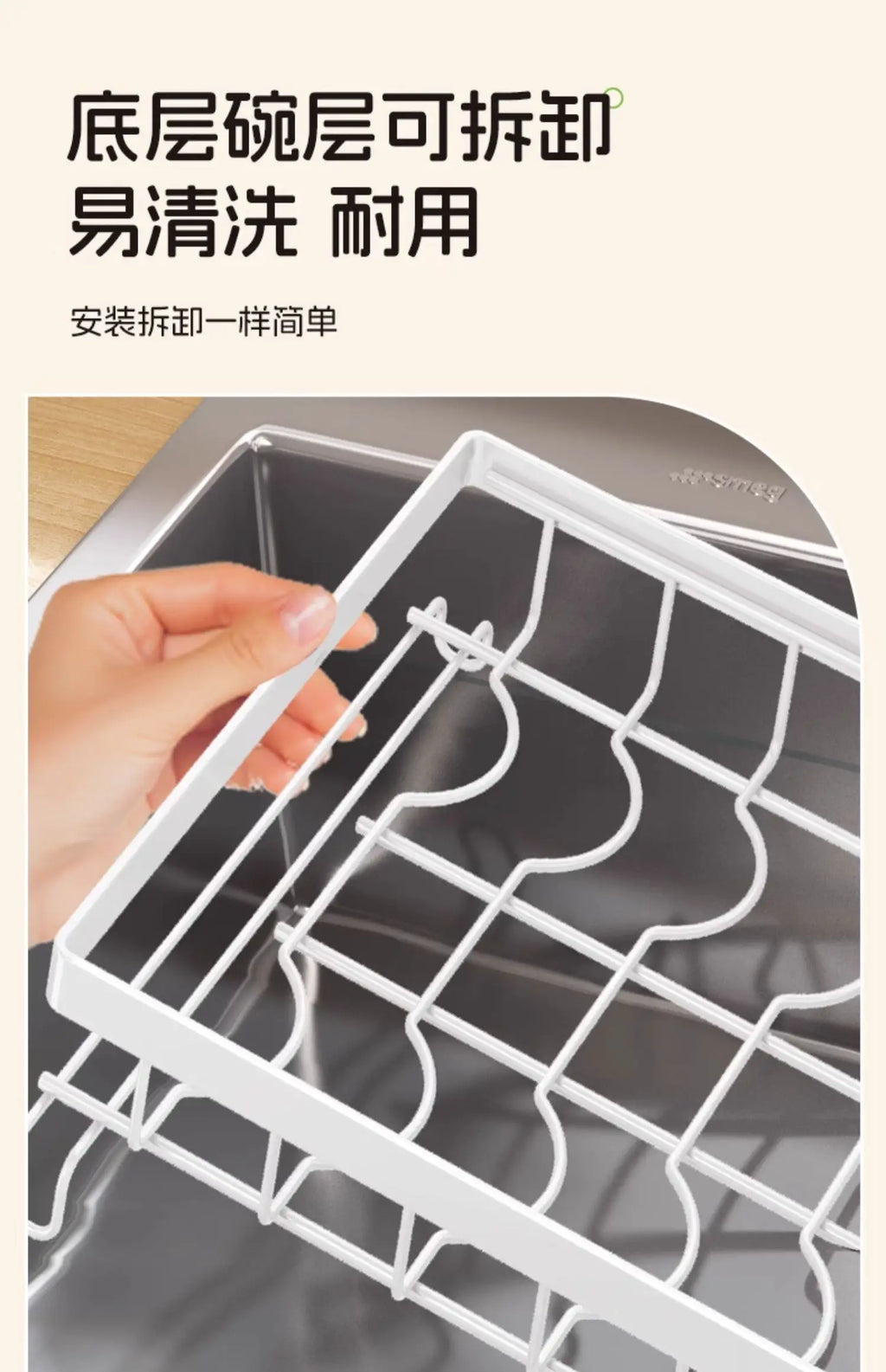 Kitchen Dish Cutlery Organizer - Multi-Function Hole Panel Storage Rack with Draining Tray Space-Saving Countertop Design