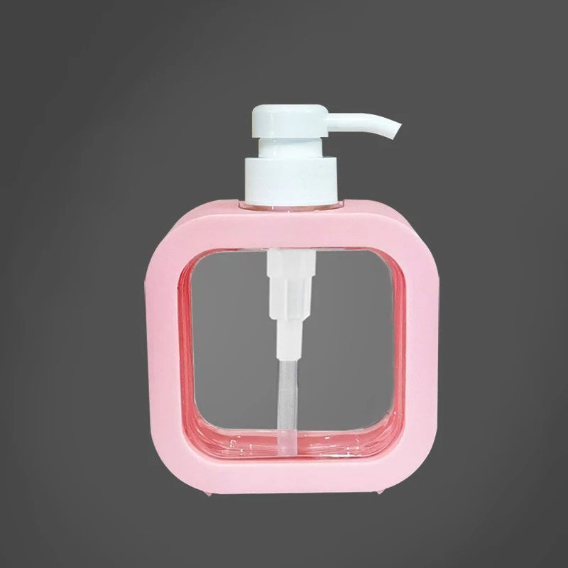 ●300/500ml Bathroom Soap Dispensers Refillable Lotion Shampoo Shower Gel Holder Portable Travel Dispenser Empty Bath Pump Bottle