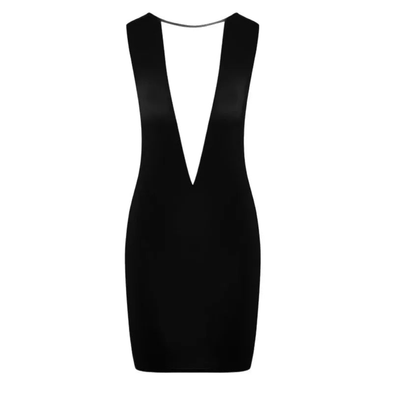 Women's Clothing Early Spring New Halter Suspender Dress Fashionable Sexy Night Club Style Backless Sheath Dress for Women elege