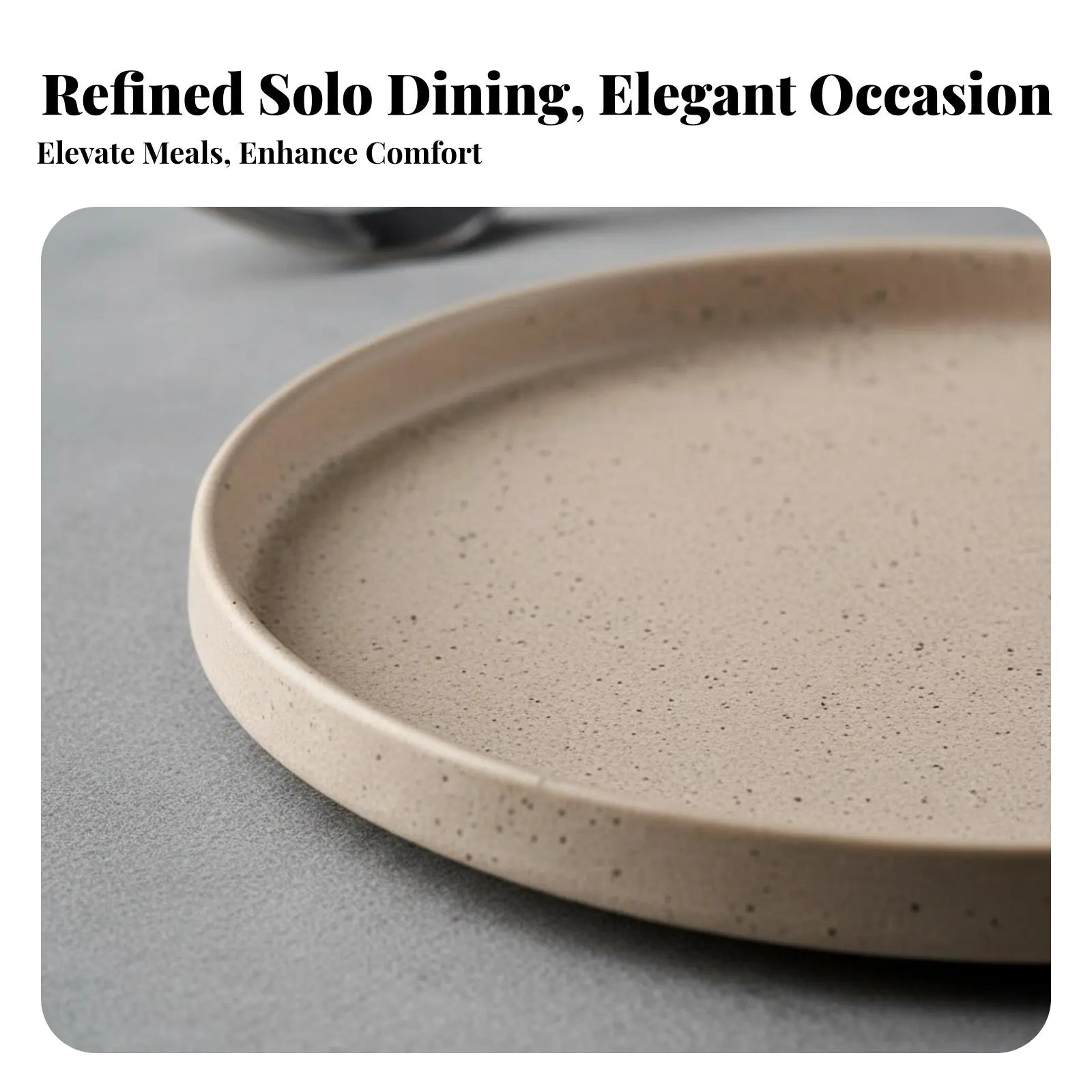 Ceramic Dinnerware Set, Single-Person Tableware, Matte Gray Bowl Plate Mug Spoon, High-End Hotel, Creative Ins Design