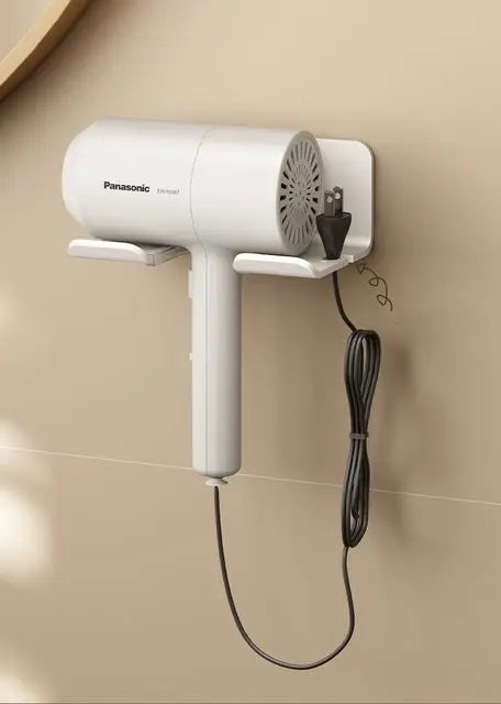 Hair Dryer Holder Bathroom Hair Straightener Stand Nail Free Shelves for Wall Room Bathroom Storage Rack Shelf Wall-mounted Home